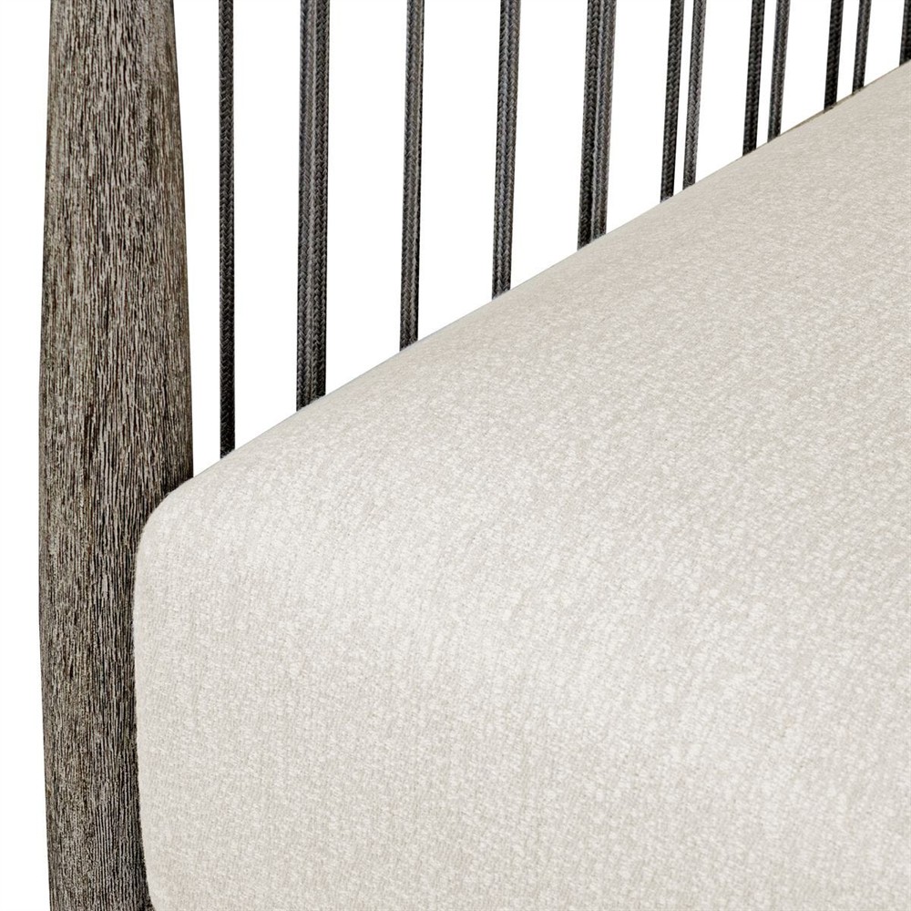 Dara Coastal Beach Grey Mahogany Wood Outdoor Lounge Chair|