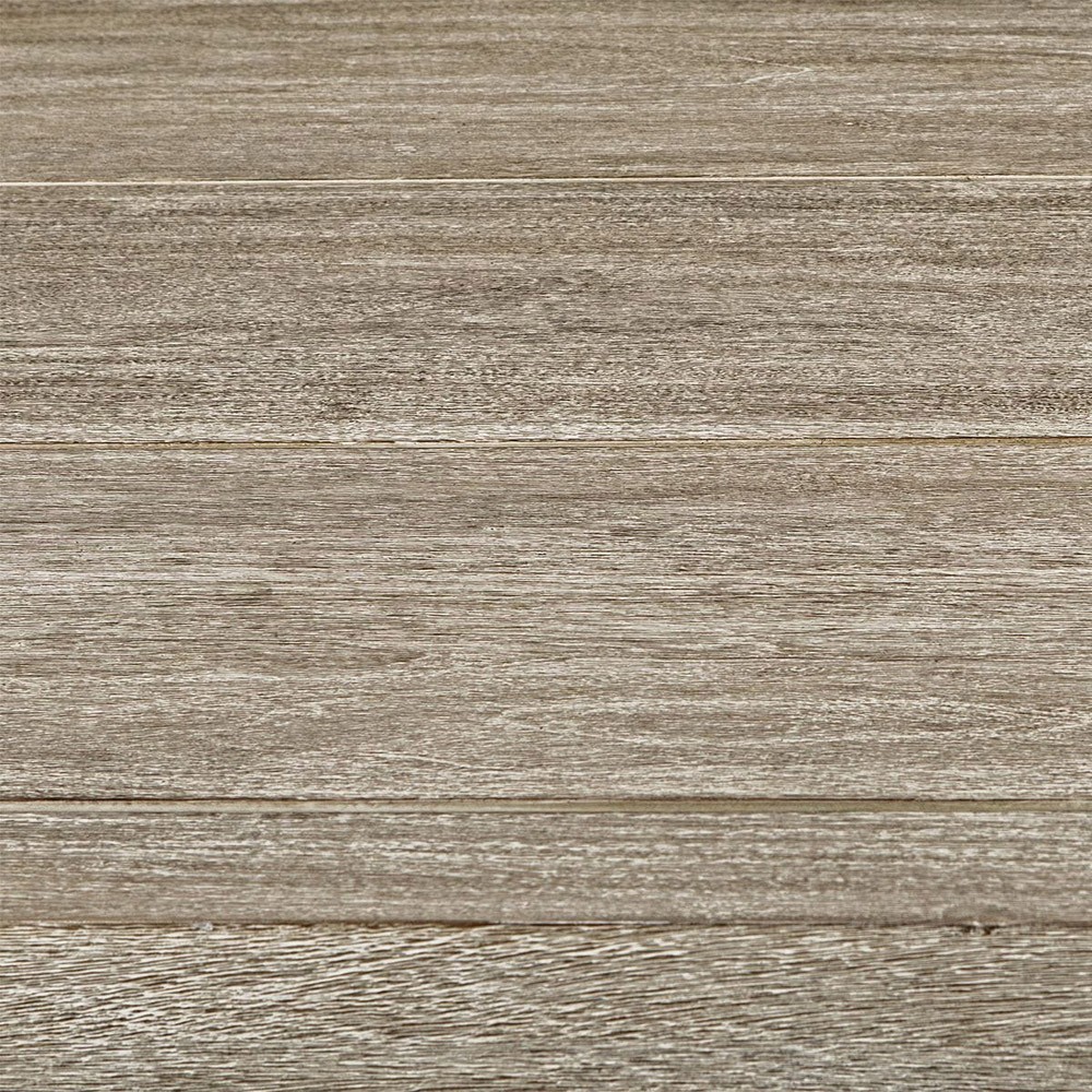 Woodside Coastal Beach Cerused Grey Mahogany Wood Outdoor Dining Table - 92"|