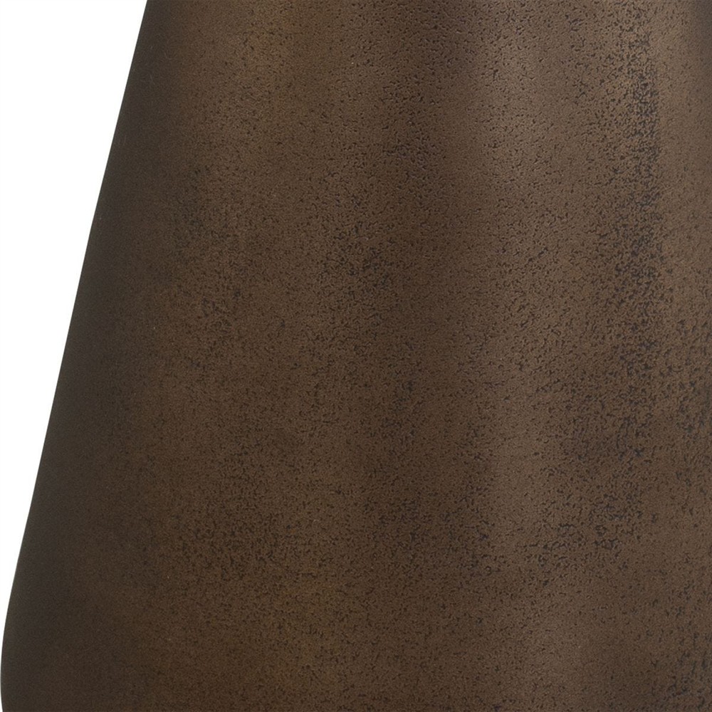 Nikko Modern Classic Dark Bronze Aluminum Round Outdoor Drink Table|