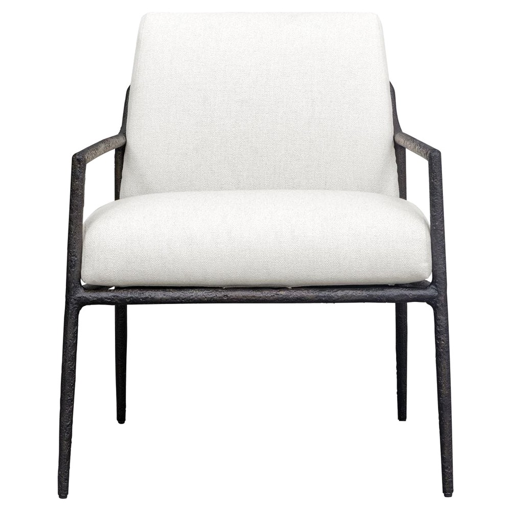 Mayer Modern Classic Black Aluminum Outdoor Lounge Chair|