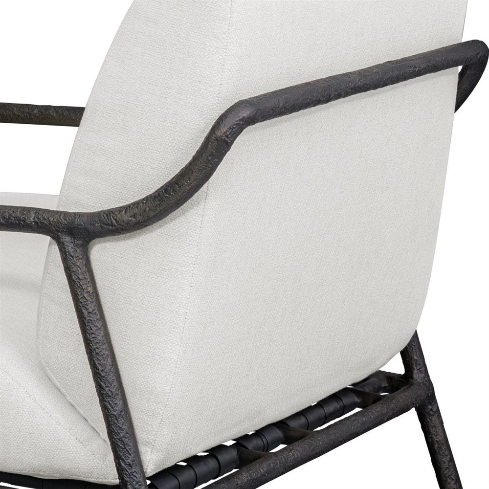 Mayer Modern Classic Black Aluminum Outdoor Lounge Chair|