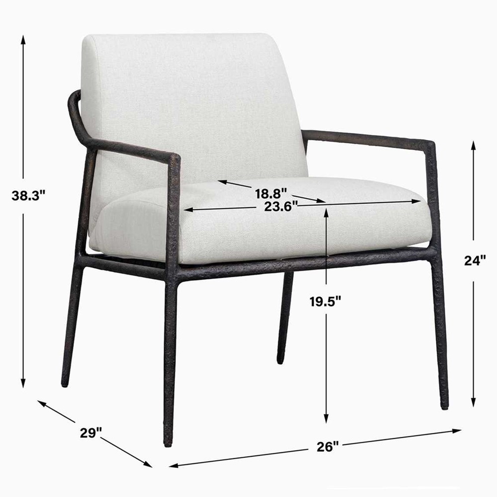 Mayer Modern Classic Black Aluminum Outdoor Lounge Chair|