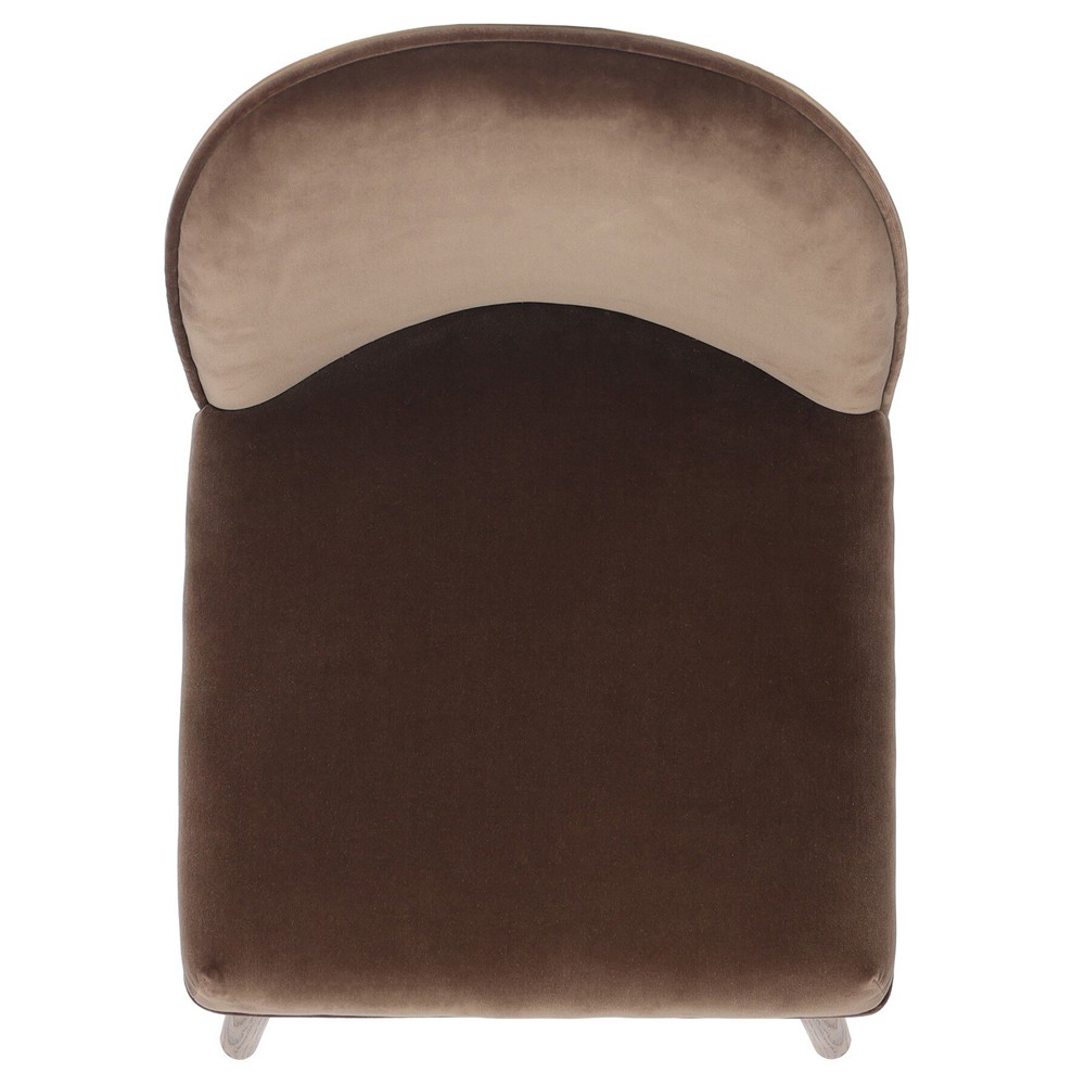 Camden Modern Classic Dark Brown Velvet Performance Swivel Counter Stool |