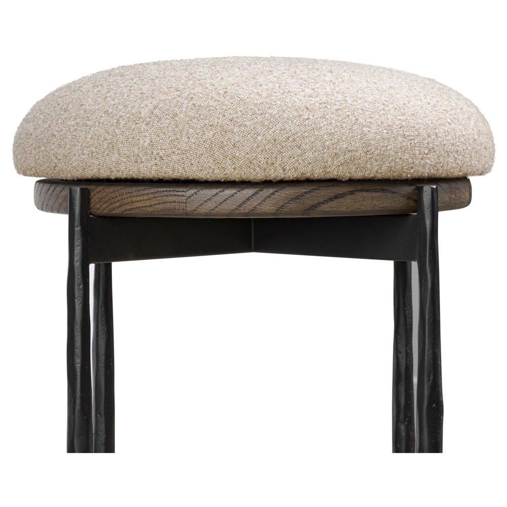 Cofer Modern Classic Beige Performance Swivel Counter Stool|