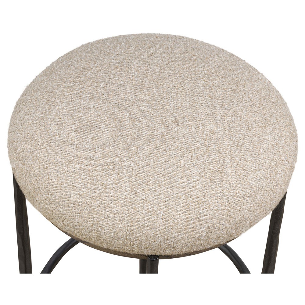 Cofer Modern Classic Beige Performance Swivel Counter Stool|