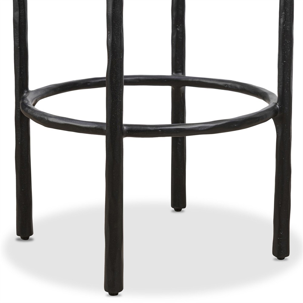 Cofer Modern Classic Beige Performance Swivel Counter Stool|