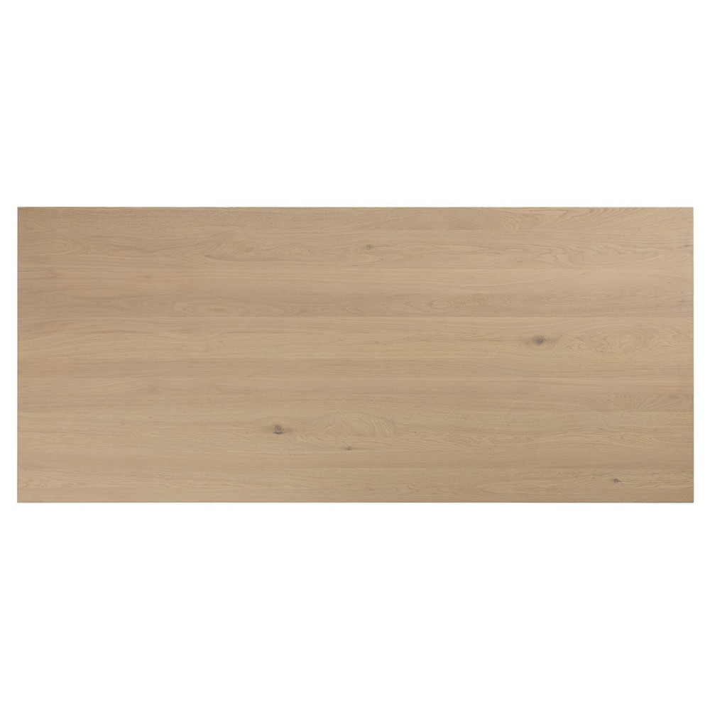 Emerald Modern Classic Bleached Oak Rectangular Dining Table - 96"|