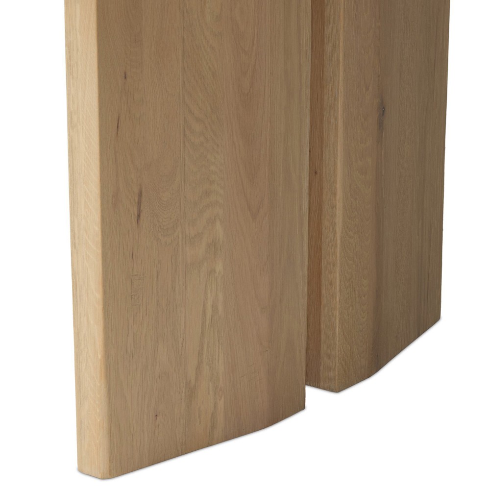 Emerald Modern Classic Bleached Oak Rectangular Dining Table - 96"|