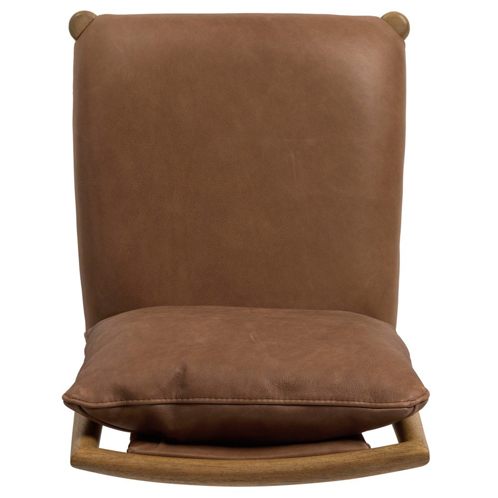 Gallagher Modern Classic Brown Leather Dining Chair|
