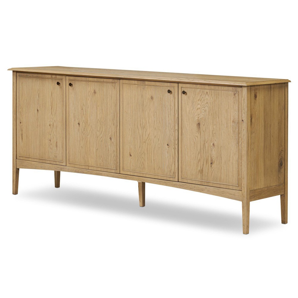 Adelaide Modern Classic Brown Aged Oak Media Console - 87"|