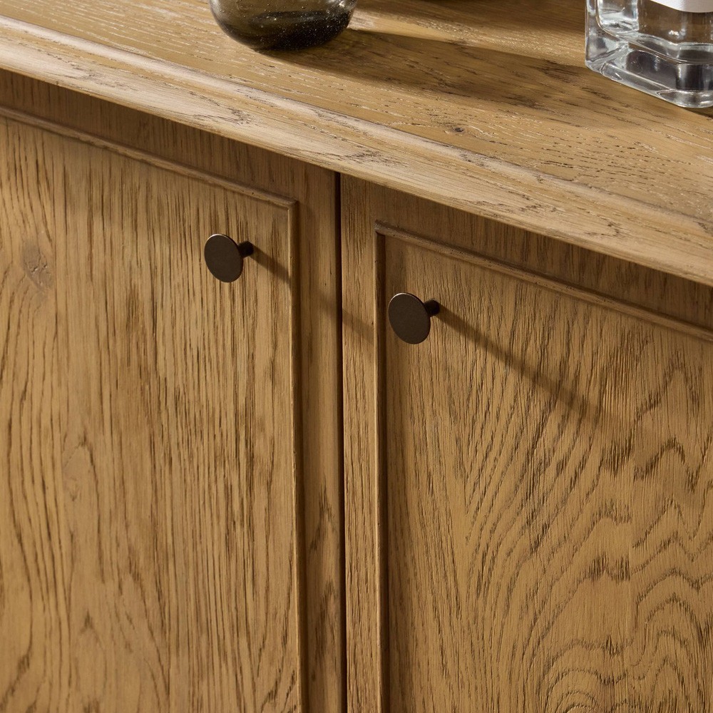 Adelaide Modern Classic Brown Aged Oak Media Console - 87"|