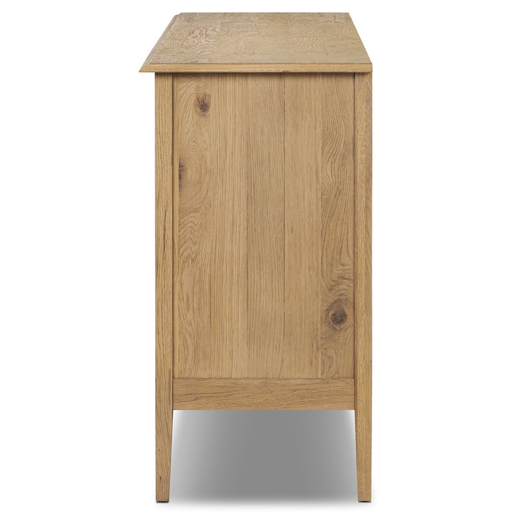 Adelaide Modern Classic Brown Aged Oak Media Console - 87"|