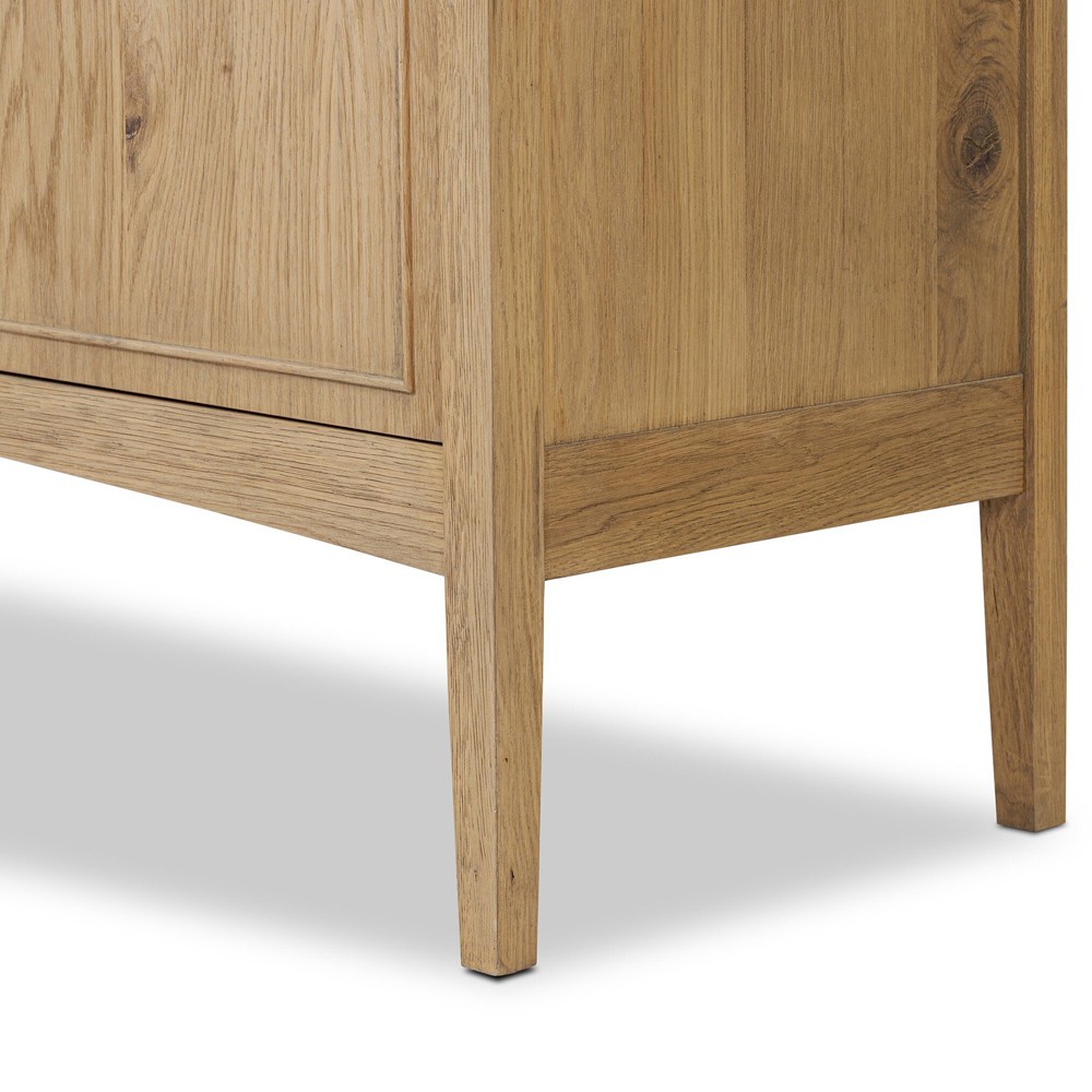 Adelaide Modern Classic Brown Aged Oak Media Console - 87"|
