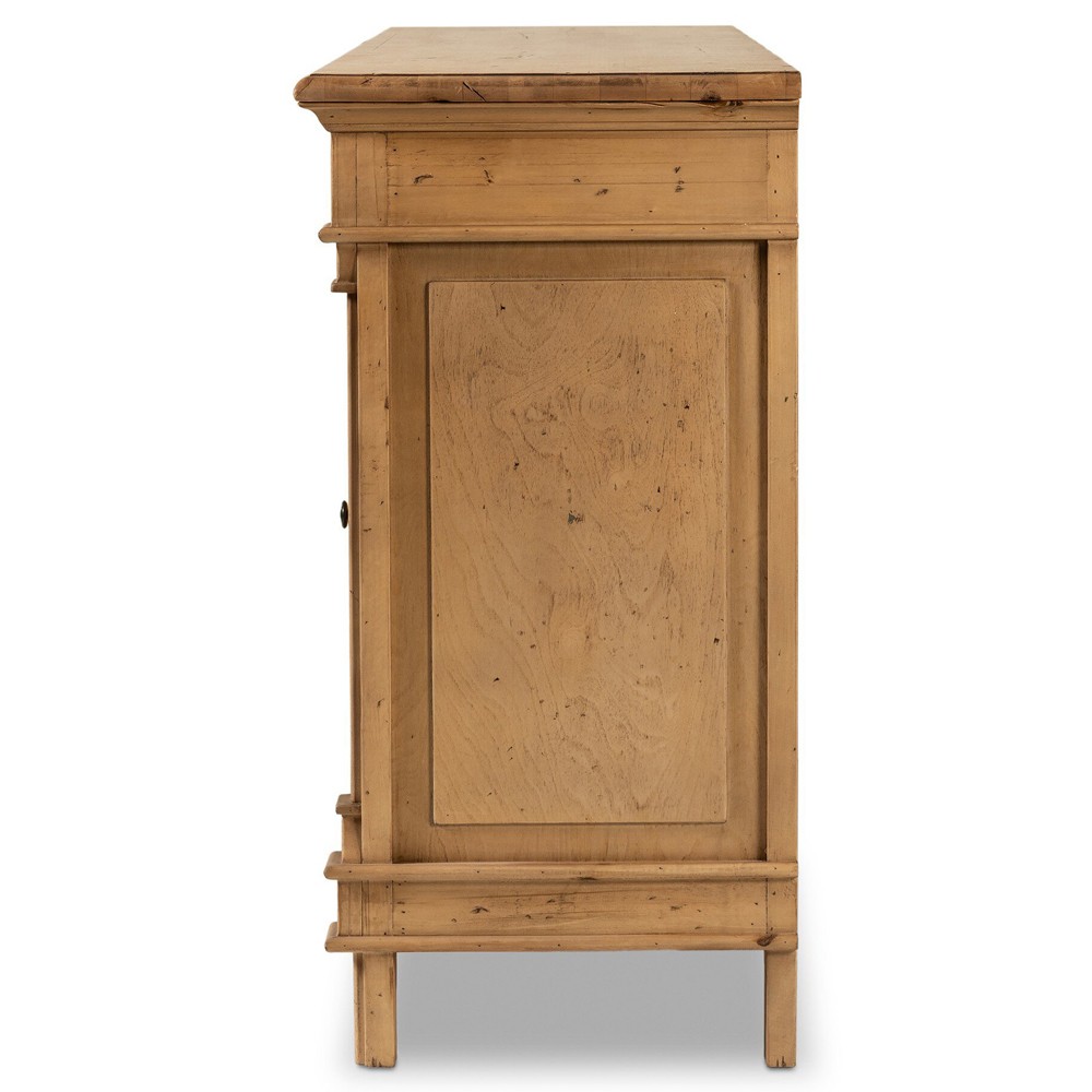 Marjorie French Country Bleached Wood Sideboard|