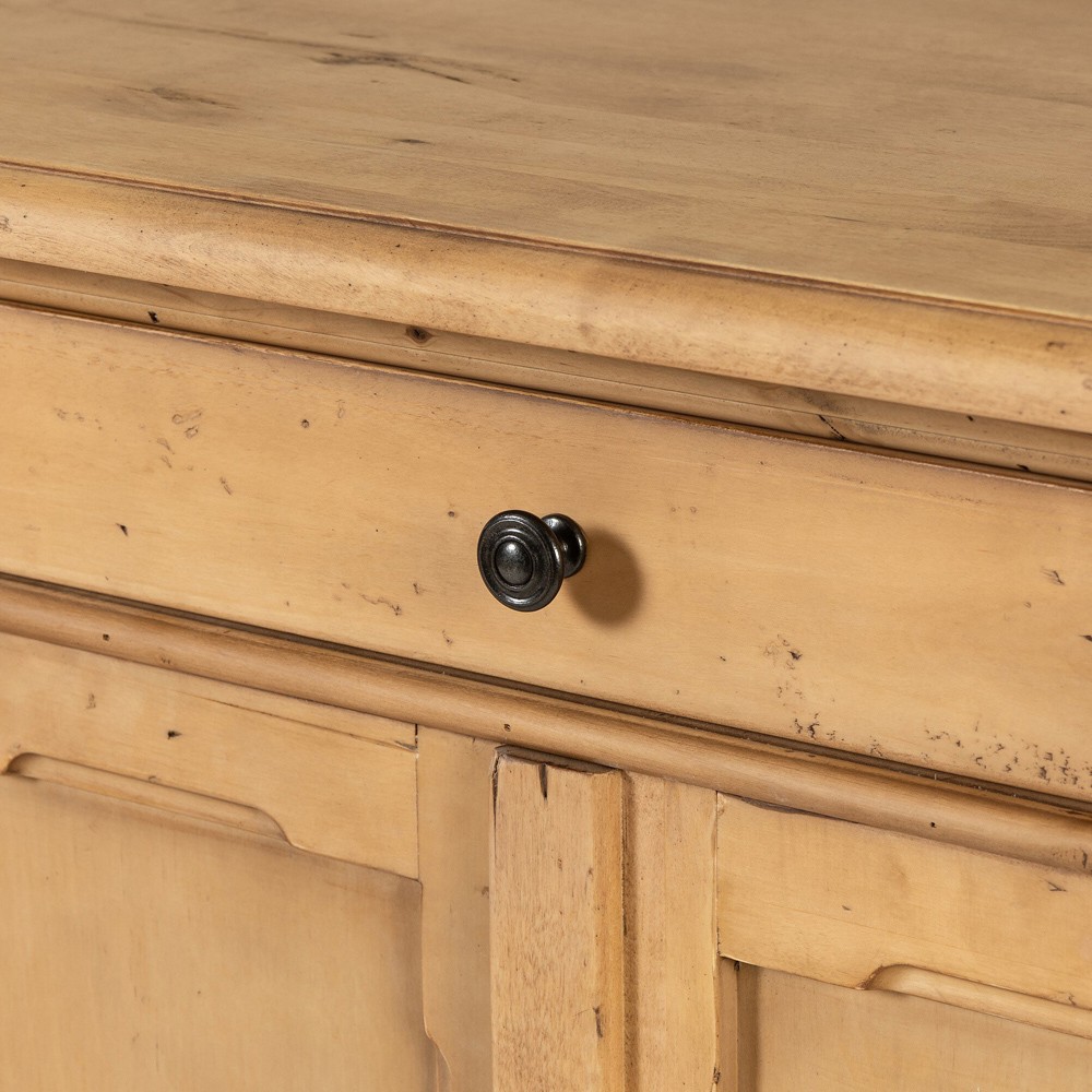 Marjorie French Country Bleached Wood Sideboard|