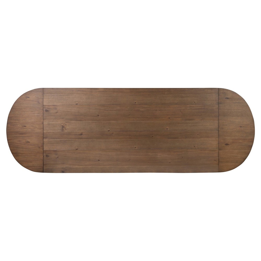 Melina Rustic Lodge Weathered Acacia Extendable Dining Table -  84-120"|