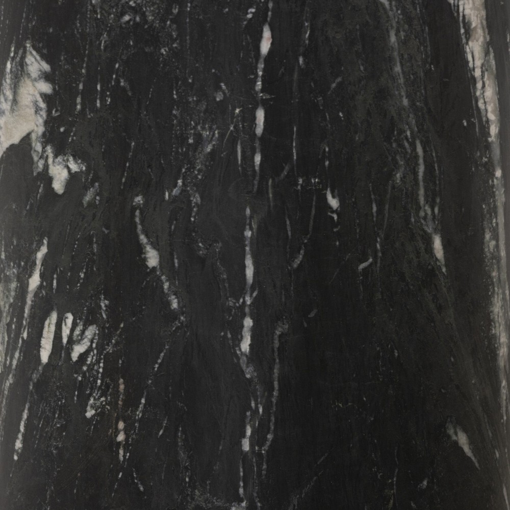 Oric Modern Classic Black Marble Round Bistro Table - 42"|