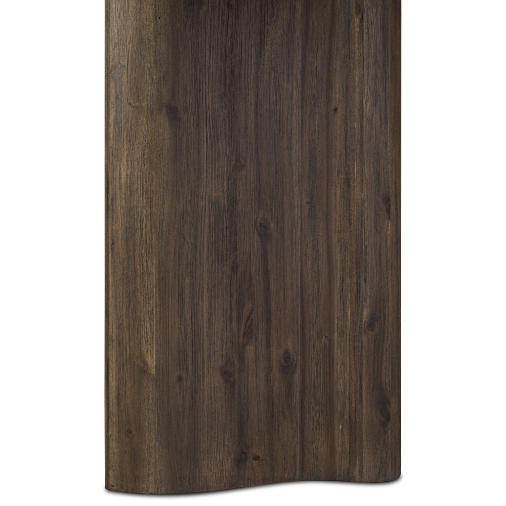 Pershing Rustic Lodge Weathered Acacia Rectangular Dining Table - 96"|