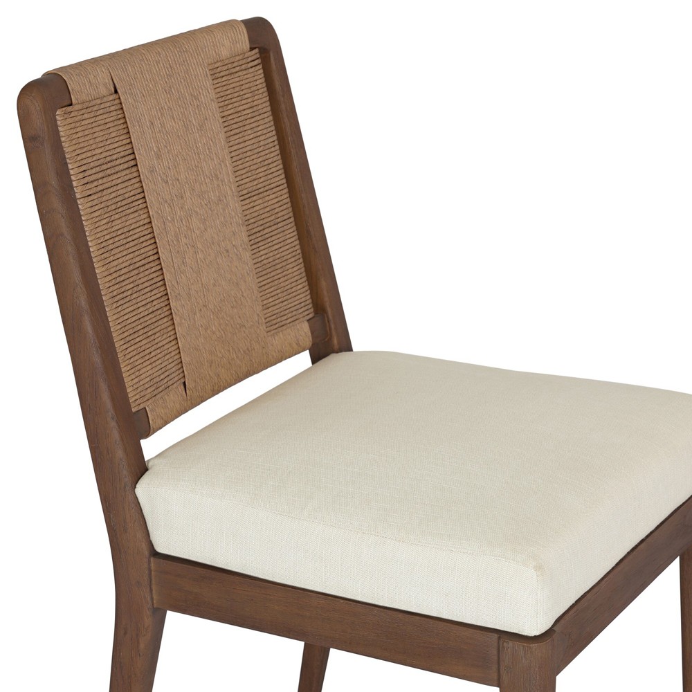 Russ Coastal Beach Toasted Brown Teak Outdoor Dining Chair|