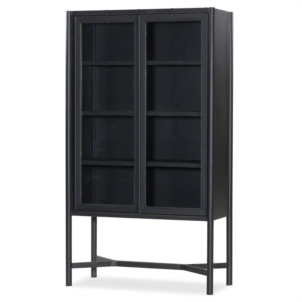 Saxon Modern Classic Black Iron Display Case|