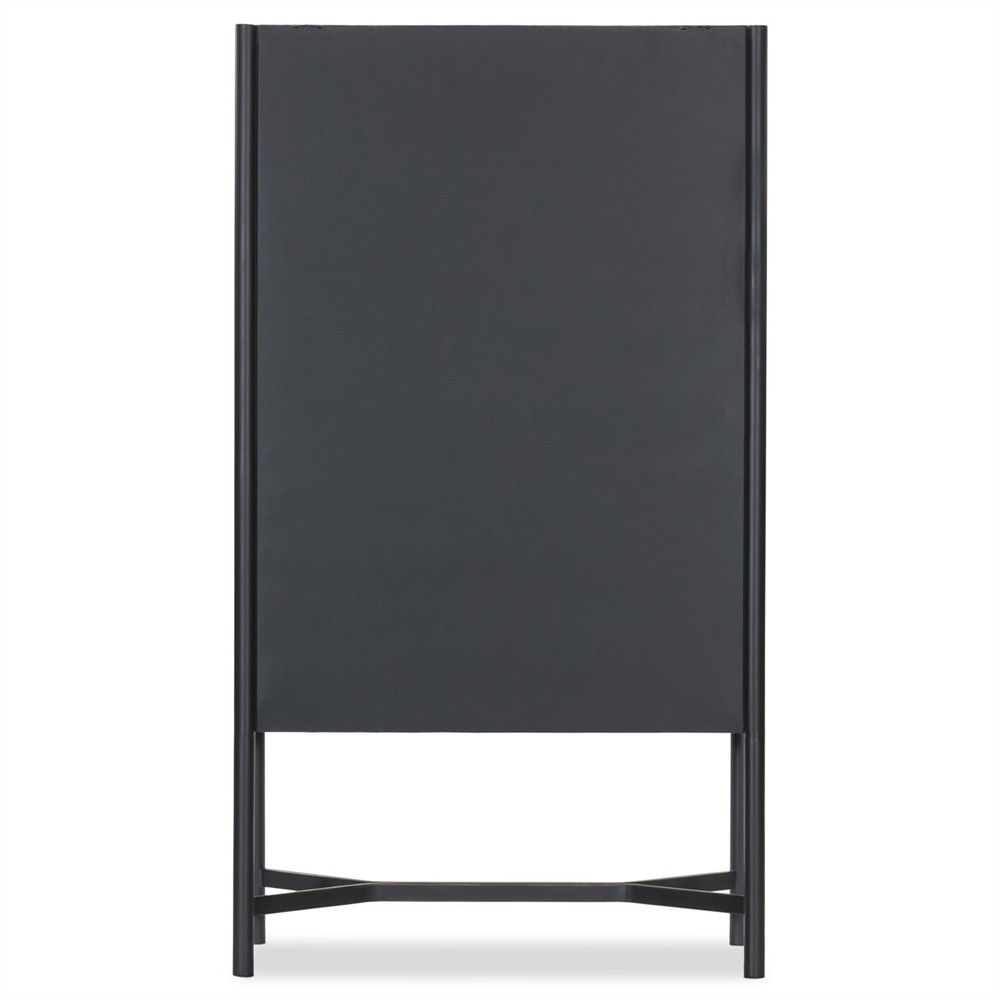 Saxon Modern Classic Black Iron Display Case|