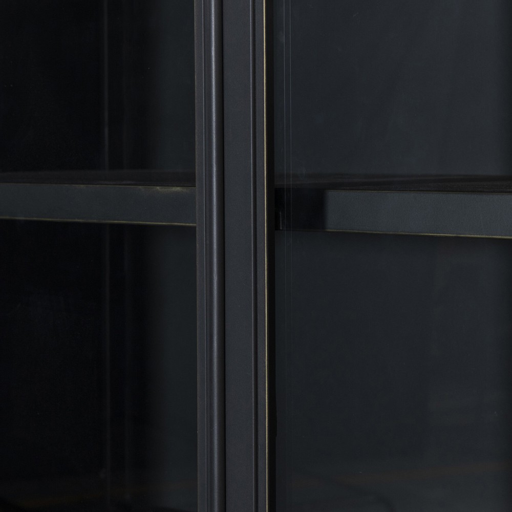 Saxon Modern Classic Black Iron Display Case|