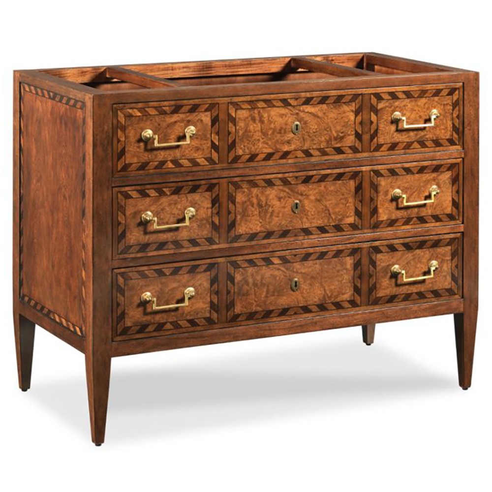 Cotswold Updated Traditional Bordeaux Wood Vanity Sink|