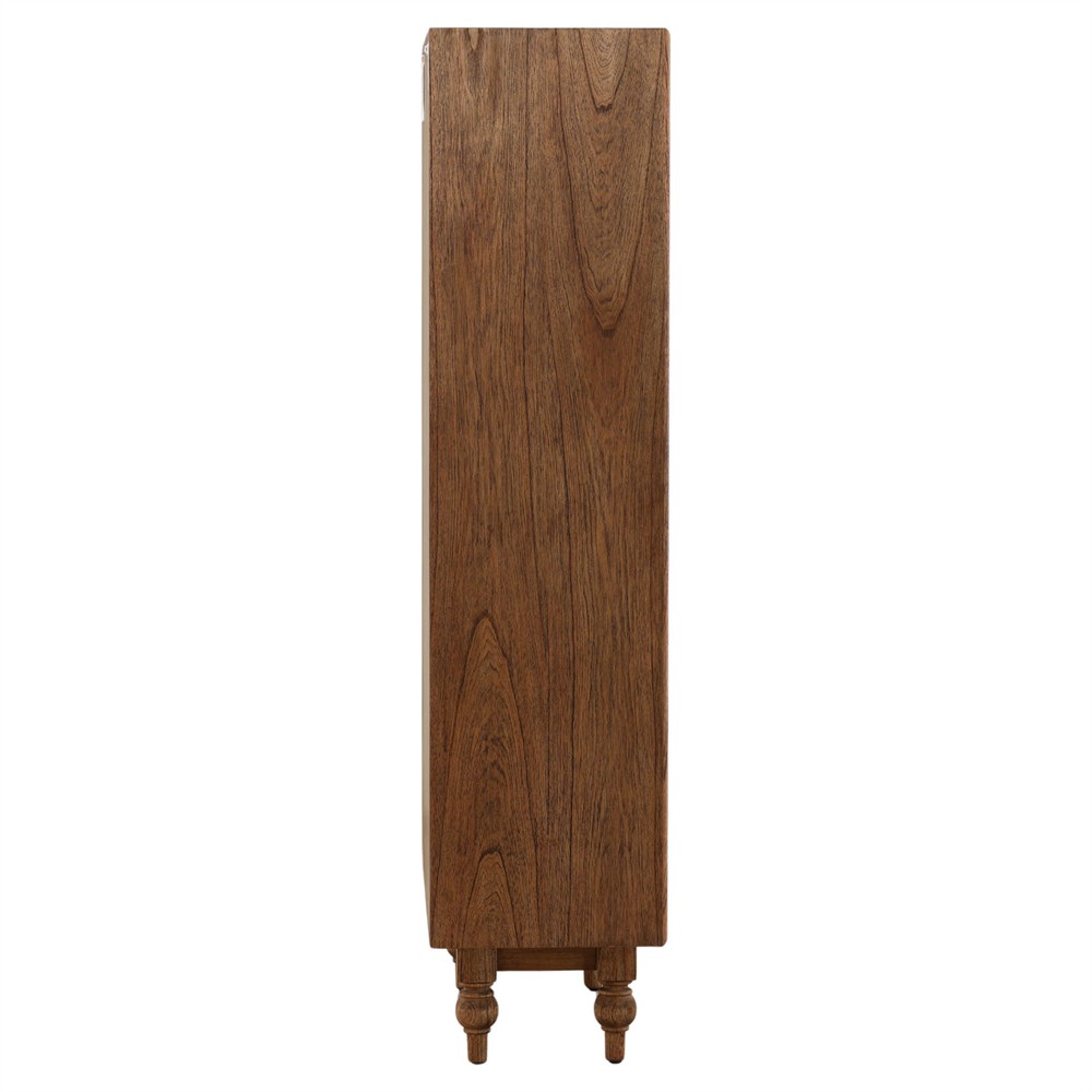Vaughn Updated Traditional Brown Wood Cabinet|