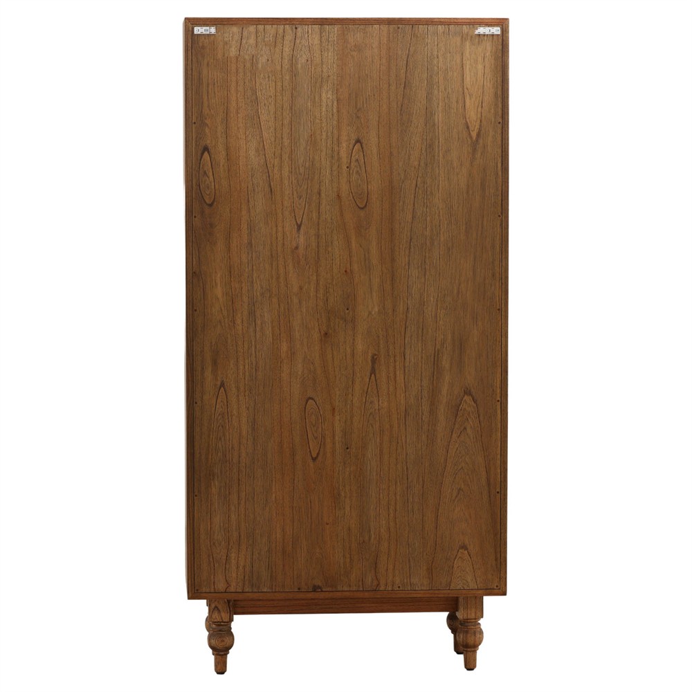 Vaughn Updated Traditional Brown Wood Cabinet|