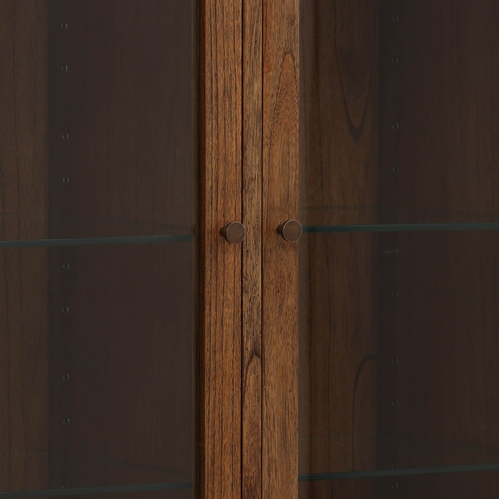 Vaughn Updated Traditional Brown Wood Cabinet|