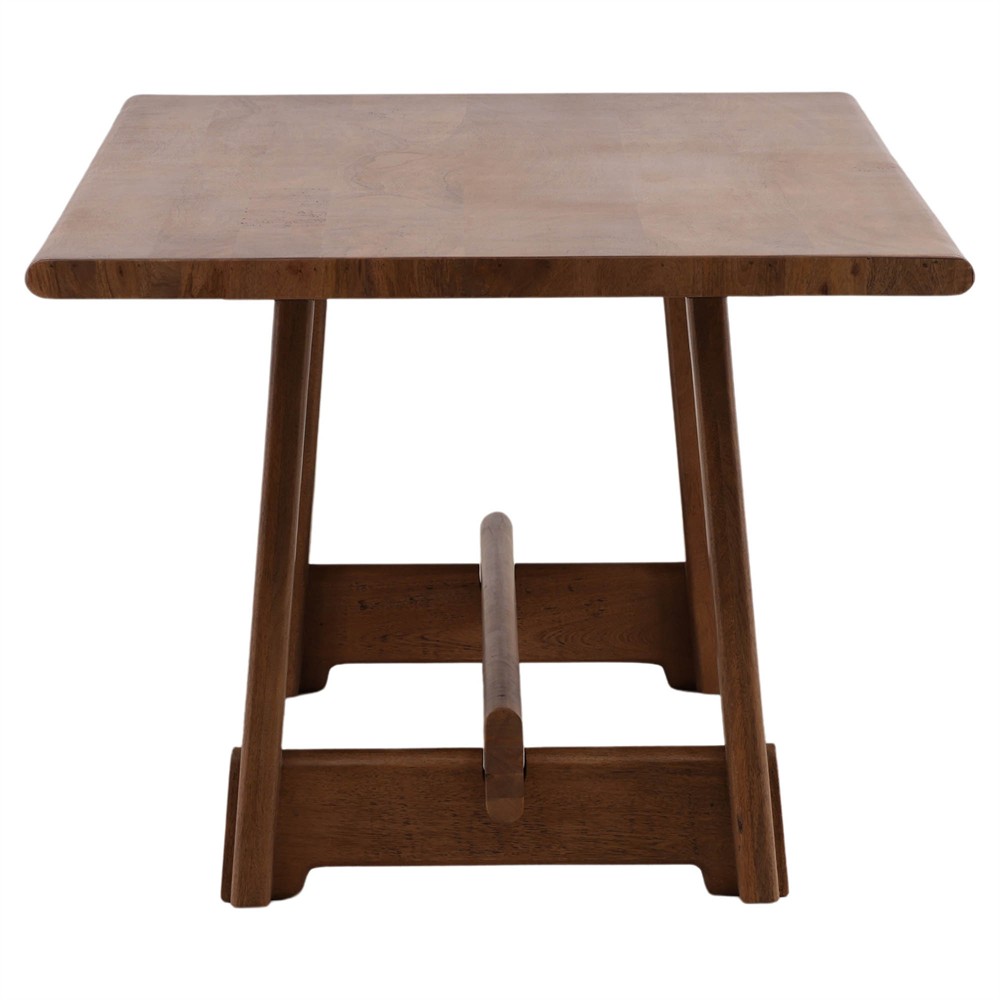 Oriven Rustic Lodge Natural Mango Wood Rectangular Dining Table - 92"|