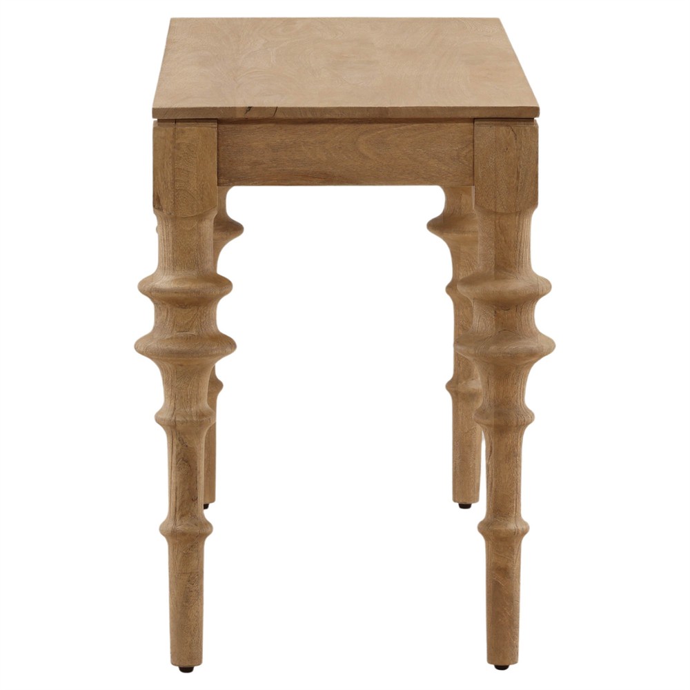 Elena Updated Traditional Natural Mango Wood Desk|