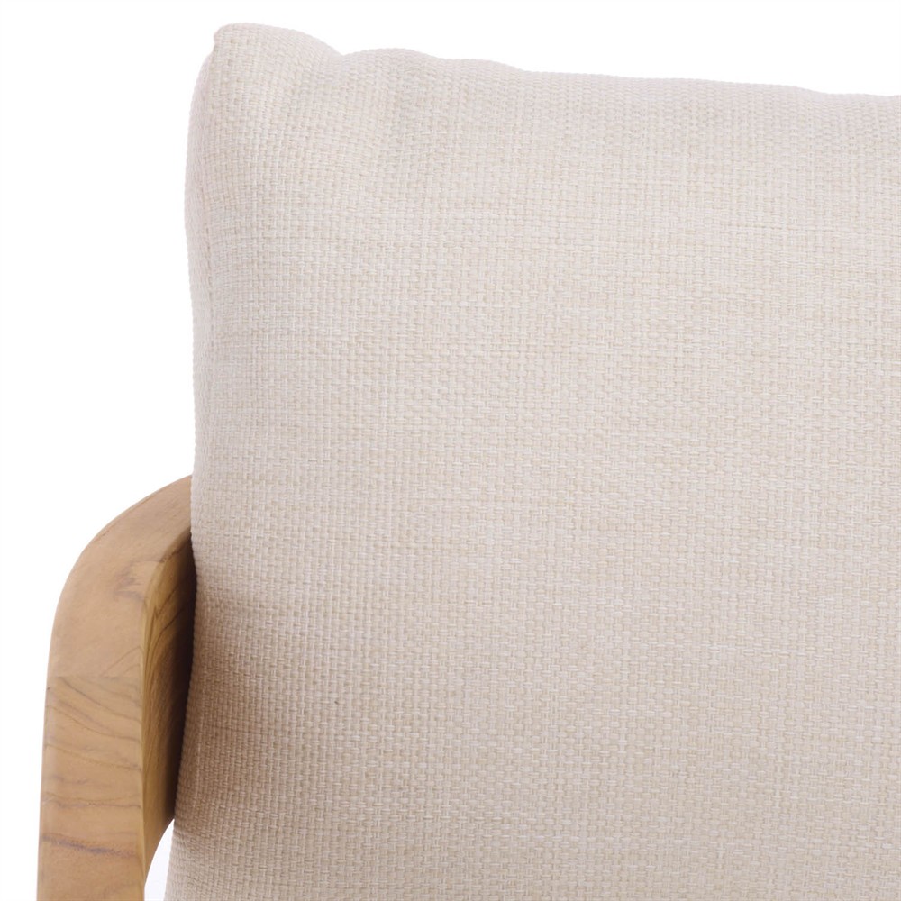 Thiago Modern Classic Natural Teak Wood Outdoor Arm Chair|