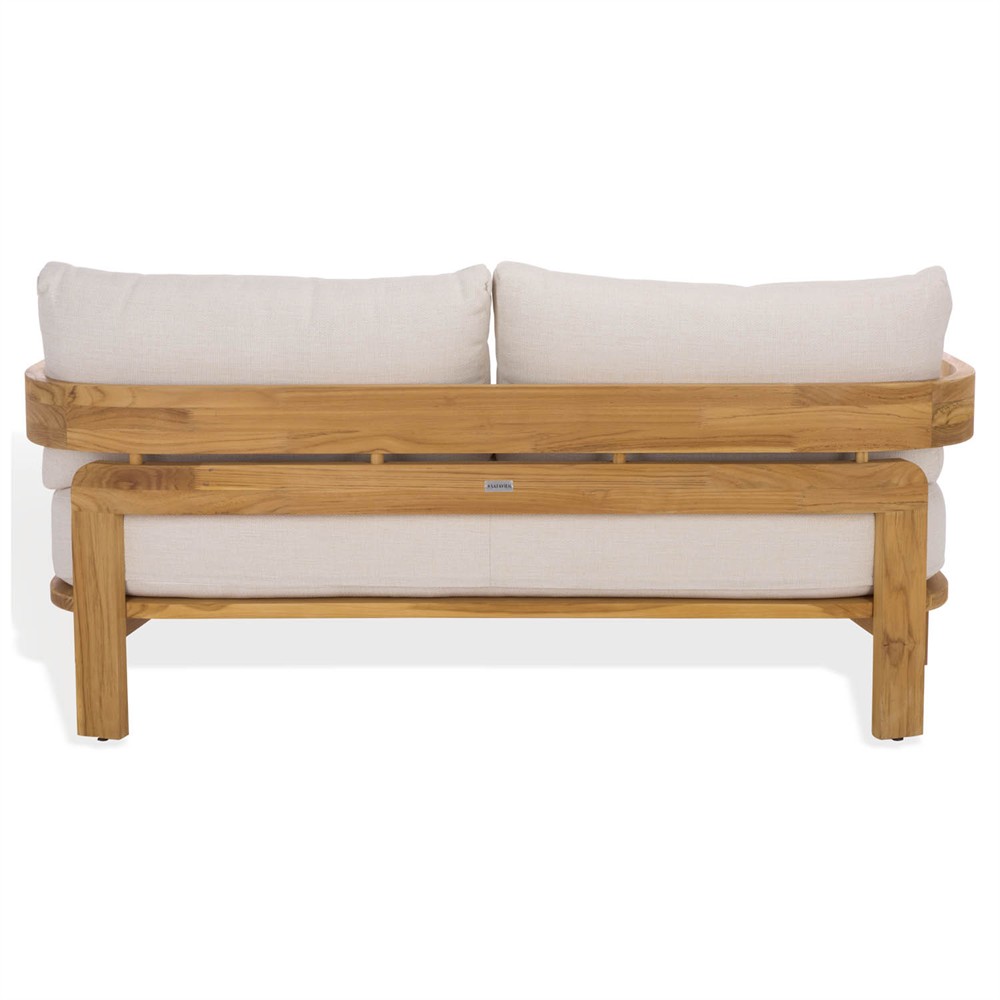 Thiago Modern Classic Natural Teak Wood Outdoor Sofa - 70"|