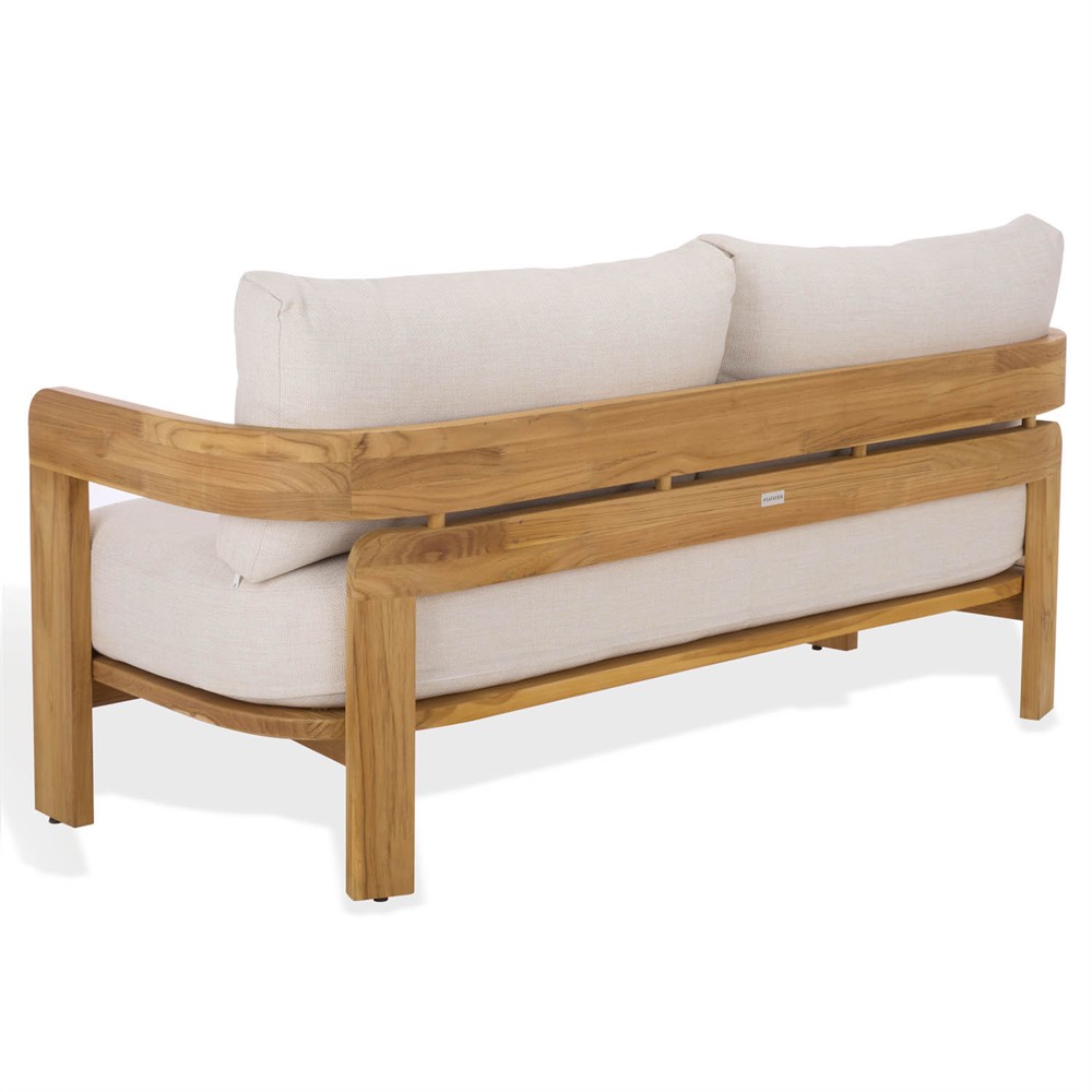 Thiago Modern Classic Natural Teak Wood Outdoor Sofa - 70"|
