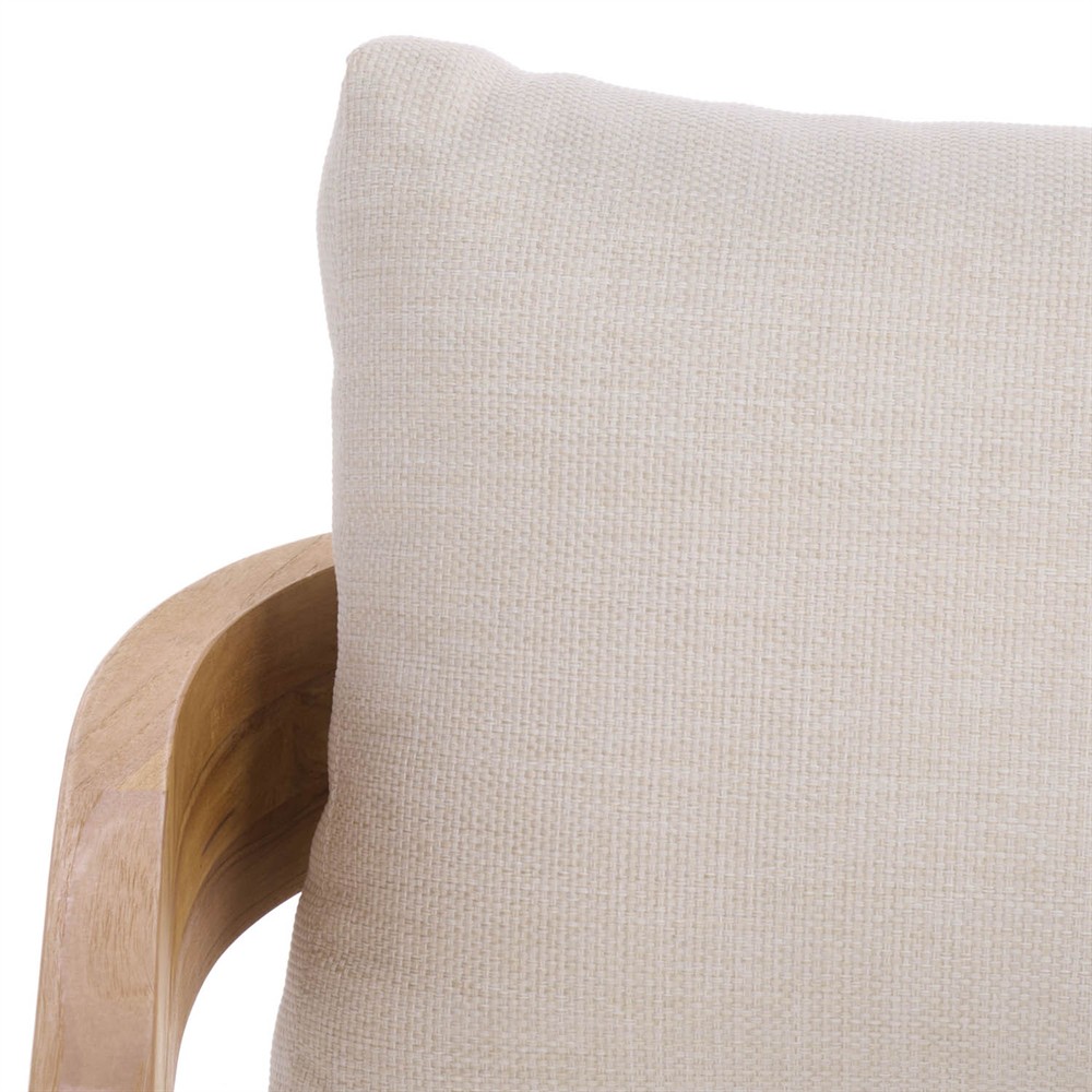 Thiago Modern Classic Natural Teak Wood Outdoor Sofa - 70"|