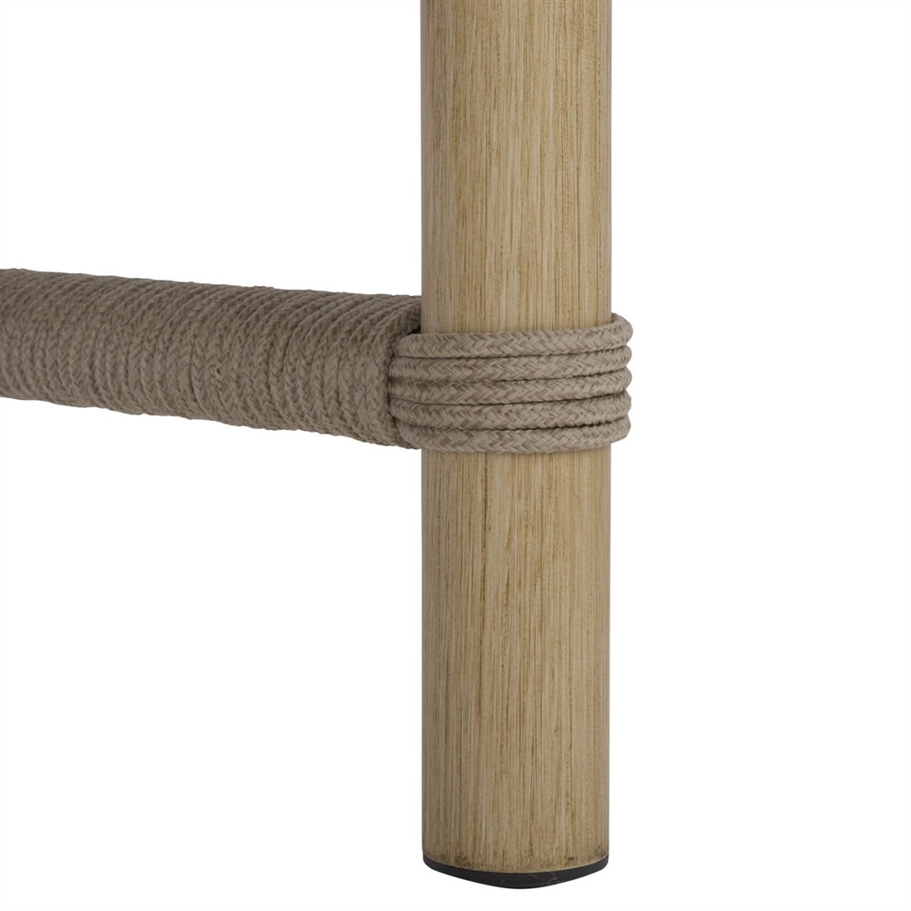 Darla Coastal Beach Grey Woven Outdoor Sofa - 82"|