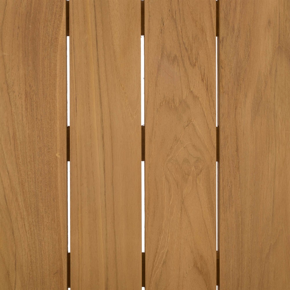 Fiora Coastal Beach Natural Teak Wood Round Outdoor Coffee Table|