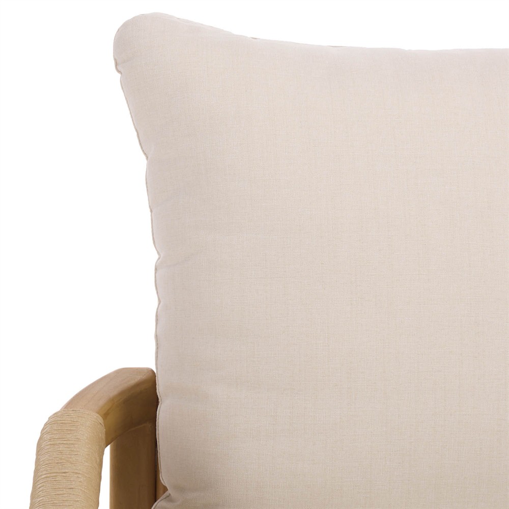 Nina Coastal Beach Natural Teak Outdoor Arm Chair|