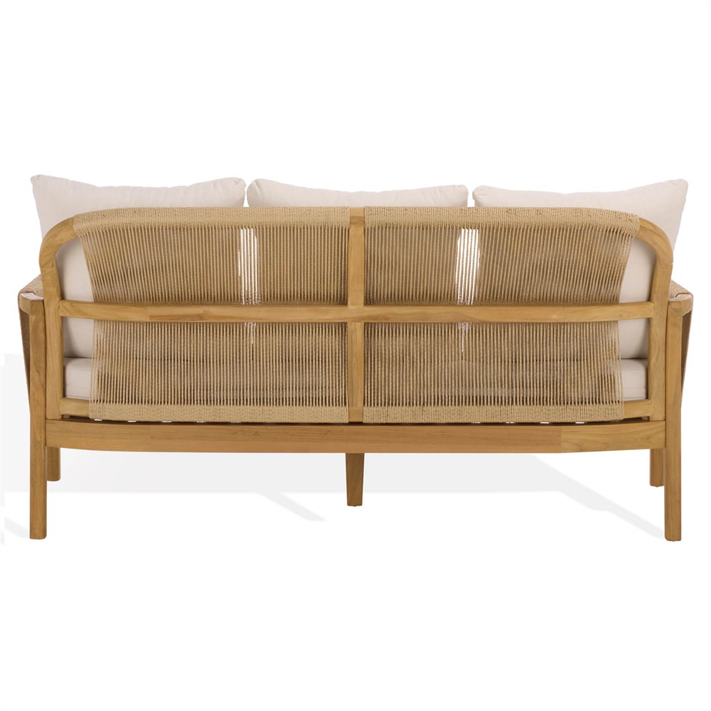 Nina Coastal Beach Natural Teak Outdoor Sofa - 69"|