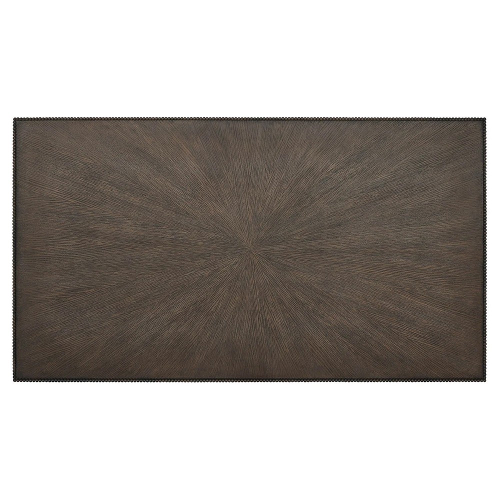 Shara Updated Traditional Brown Oak Rectangular Coffee Table|