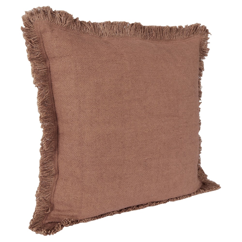 Danica Modern Classic Brown Linen Decorative Throw Pillow - 22x22|