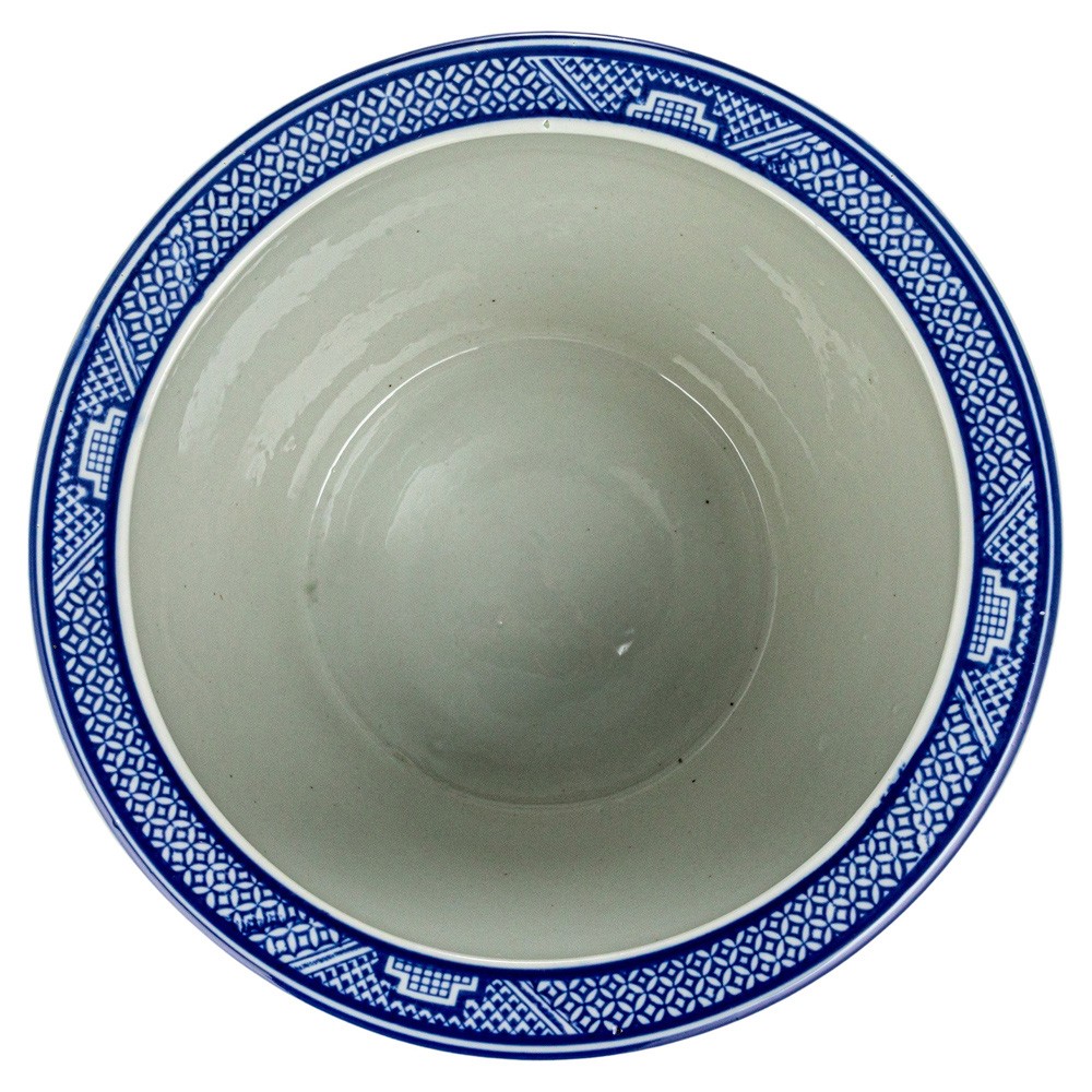 Velora French Country Blue Stoneware Chinoiserie Planter|