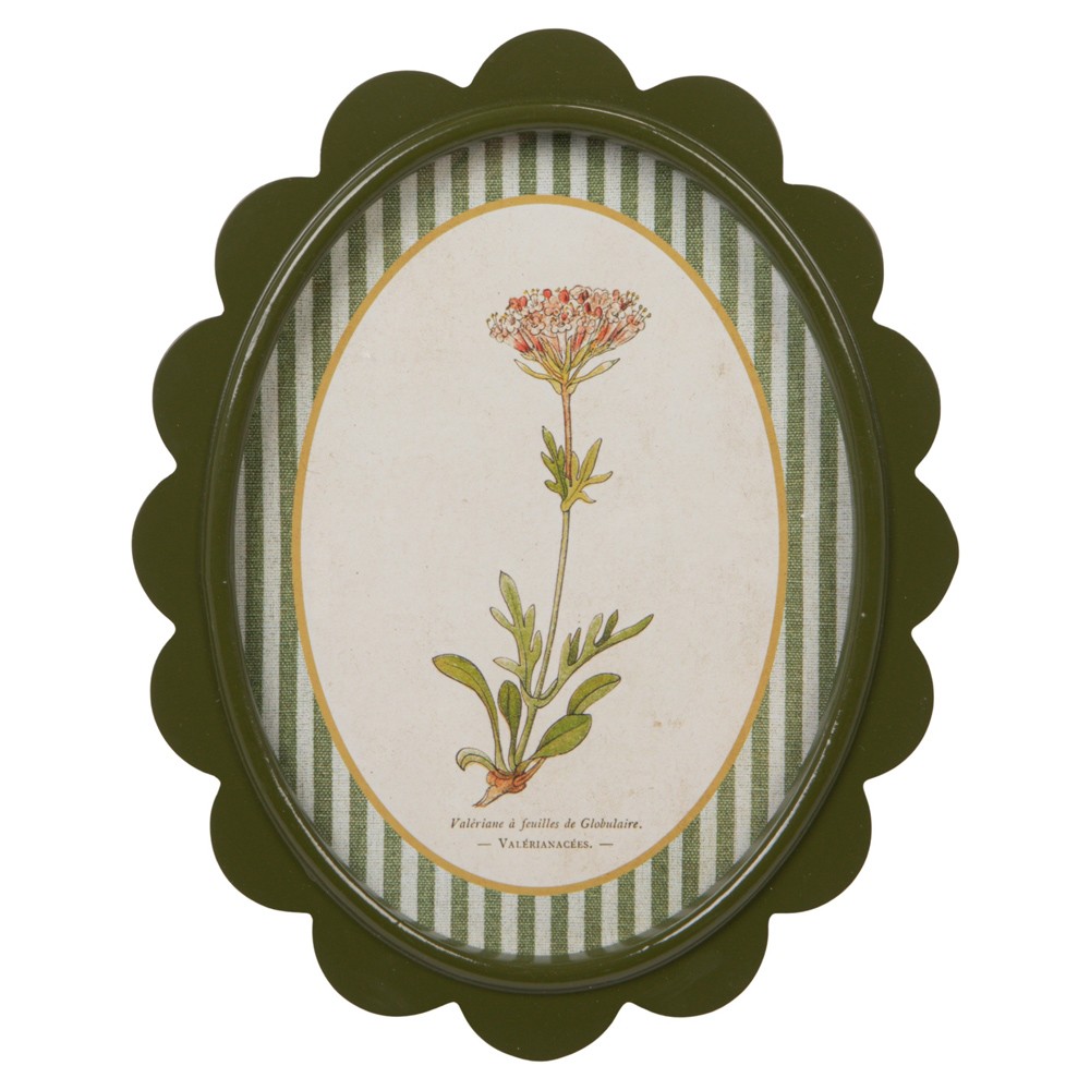 Linara Updated Traditional Yellow Floral Green Frame Illustration - Set of 9|