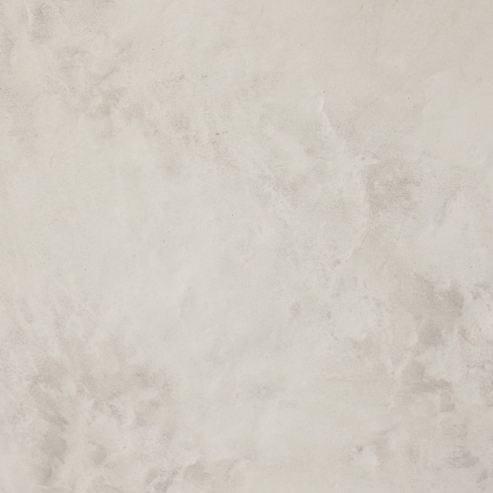 Emilia Modern Classic Off White Concrete Round Pedestal End Table|