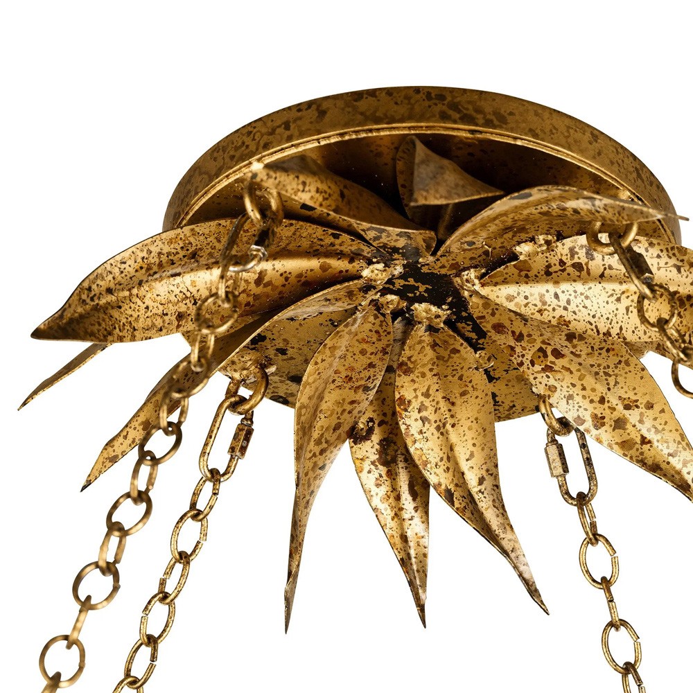 Aurelia Updated Traditional Branch Gold Steel Chandelier|