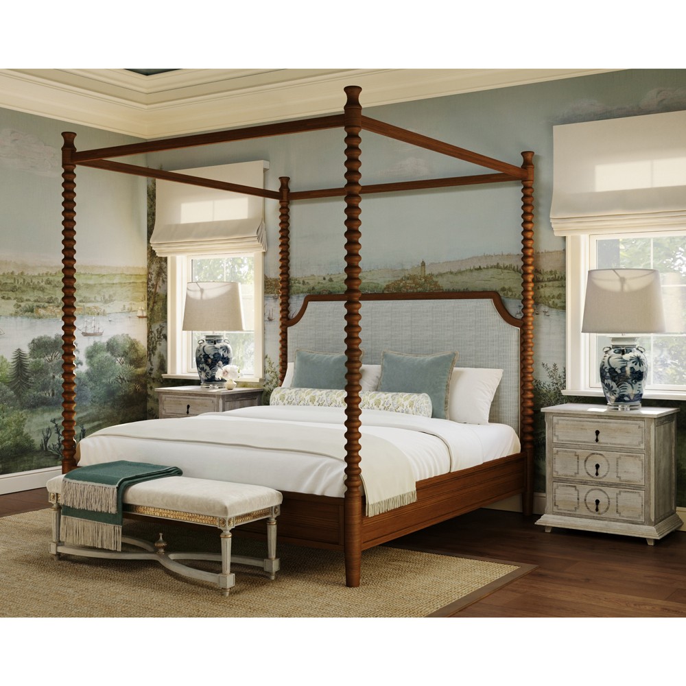 Elaria Updated Traditional Blue Floral Porcelain Jar Table Lamp|