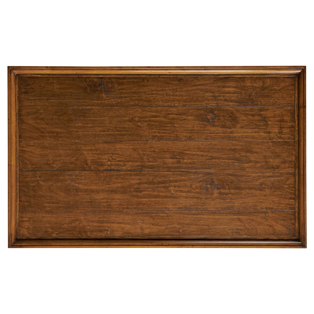 Century Hamilton Updated Traditional Brown Mahogany Wood Rectangular Coffee Table|