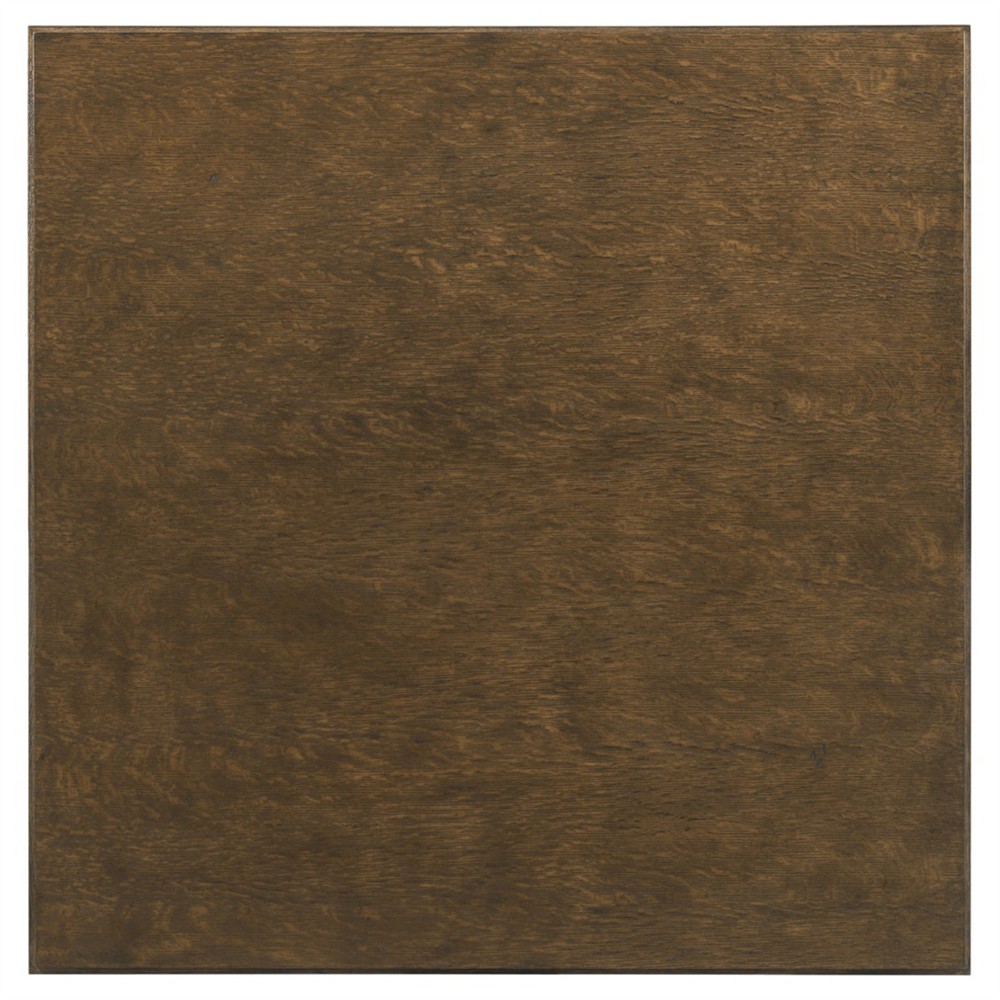 Aurora Modern Classic Brown Ash Wood Square Coffee Table|