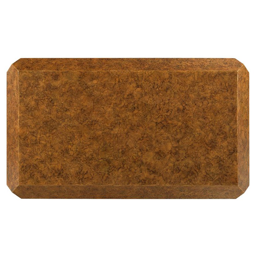 Facet Modern Classic Faux Tortoise Wood Rectangular Coffee Table|